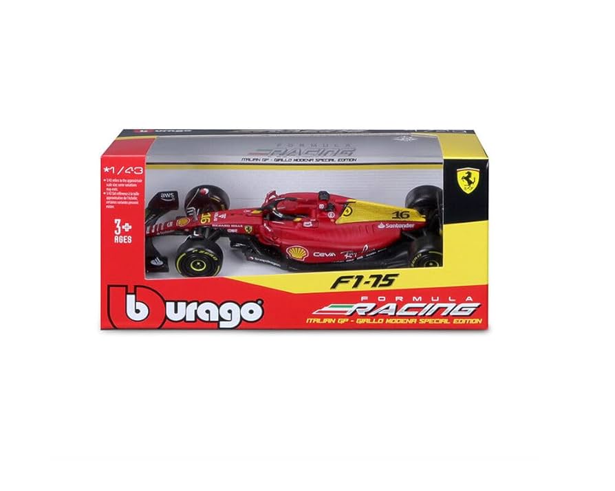 Amazon.com: F1-75#16 Charles Leclerc Giallo Modena 2nd Place